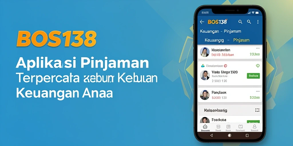 Antarmuka aplikasi BOS138 yang sederhana dan intuitif untuk pengajuan pinjaman.