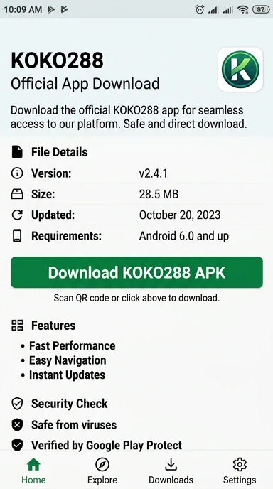 Unduh dan Instal APK koko288 Mudah di Indonesia